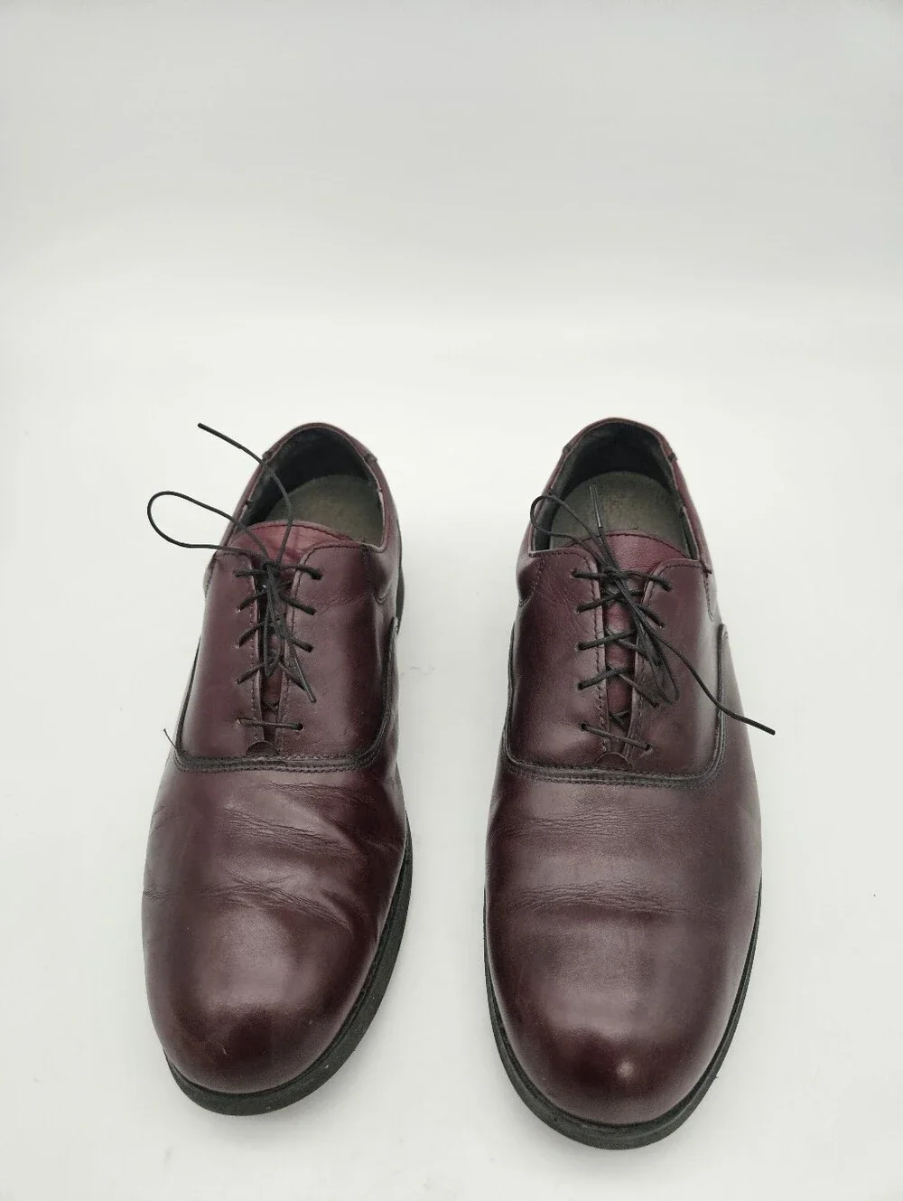 DEXTER Oxford Burgundy Leather Shoes Vibram Sole Sz 13M